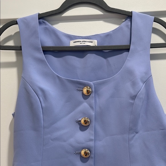 NWOT Amanda Uprichard Kya Romper Lavender Sz Medium - Picture 4 of 6